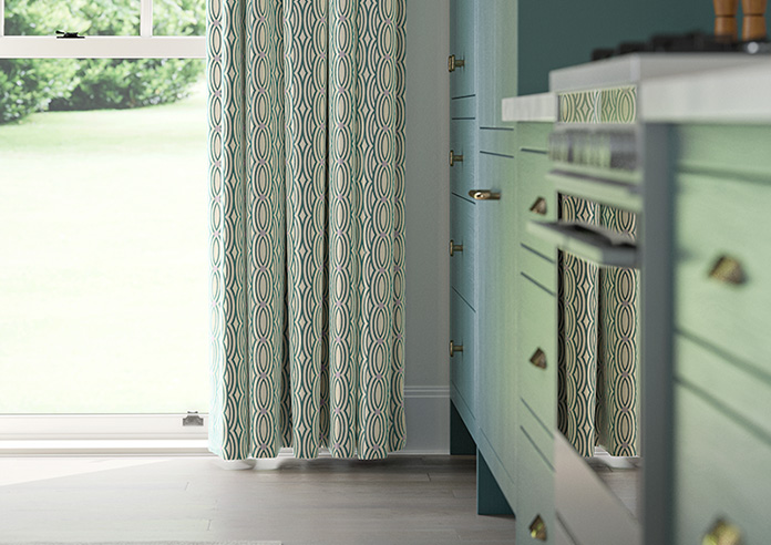 Opulent Scallop, Jade - Made To Measure Curtains - Image 5